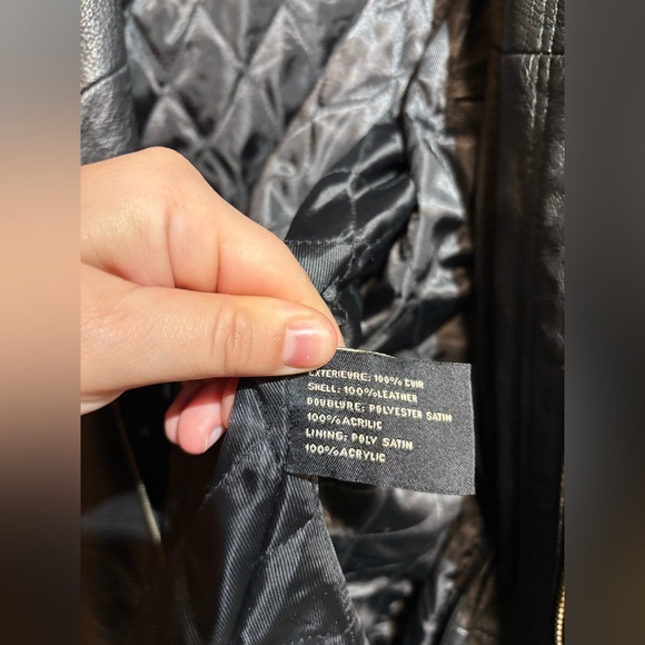 Vintage Genuine Leather Jacket – Oversized Trendy Boyfriend Fit (men’s XXL) - Picture 4 of 8